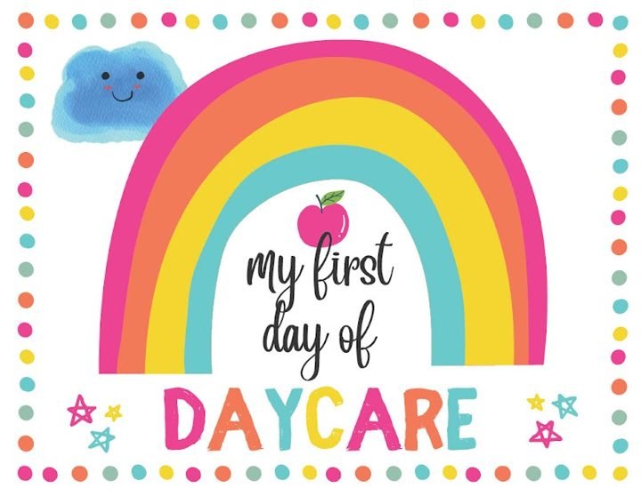 Illustrated cover: my first day of daycare