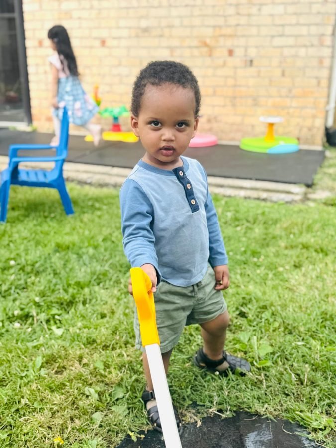 Yard work, taken seriously at EduCastle Learning Center